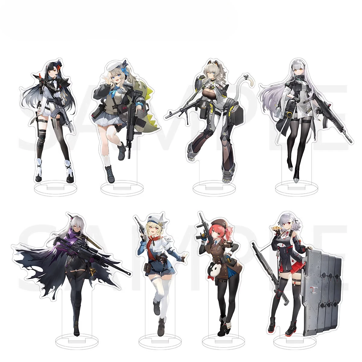 Game Girls Frontline Acrylic Stand Doll Anime UMP45 RO635 STAR-15 UMP9 M4A1 M16A1 Figure Model Plate Cosplay Toy for Gift