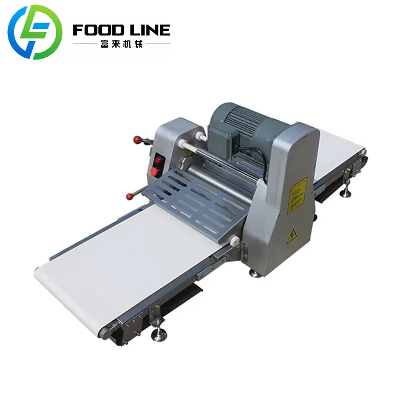 Дешевая оптовая коммерческая промышленная складная машина для раскатки теста для хлебобулочных изделий, электрическая машина для раскатки теста для круассана с высоким качеством