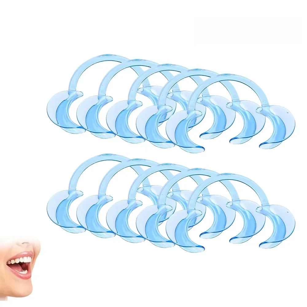 100 Stuks C-Vormige Tandheelkundige Wang Retractors M-size Mond Opener Tanden Behandeling Mond Opener voor Repareren Tandarts levert