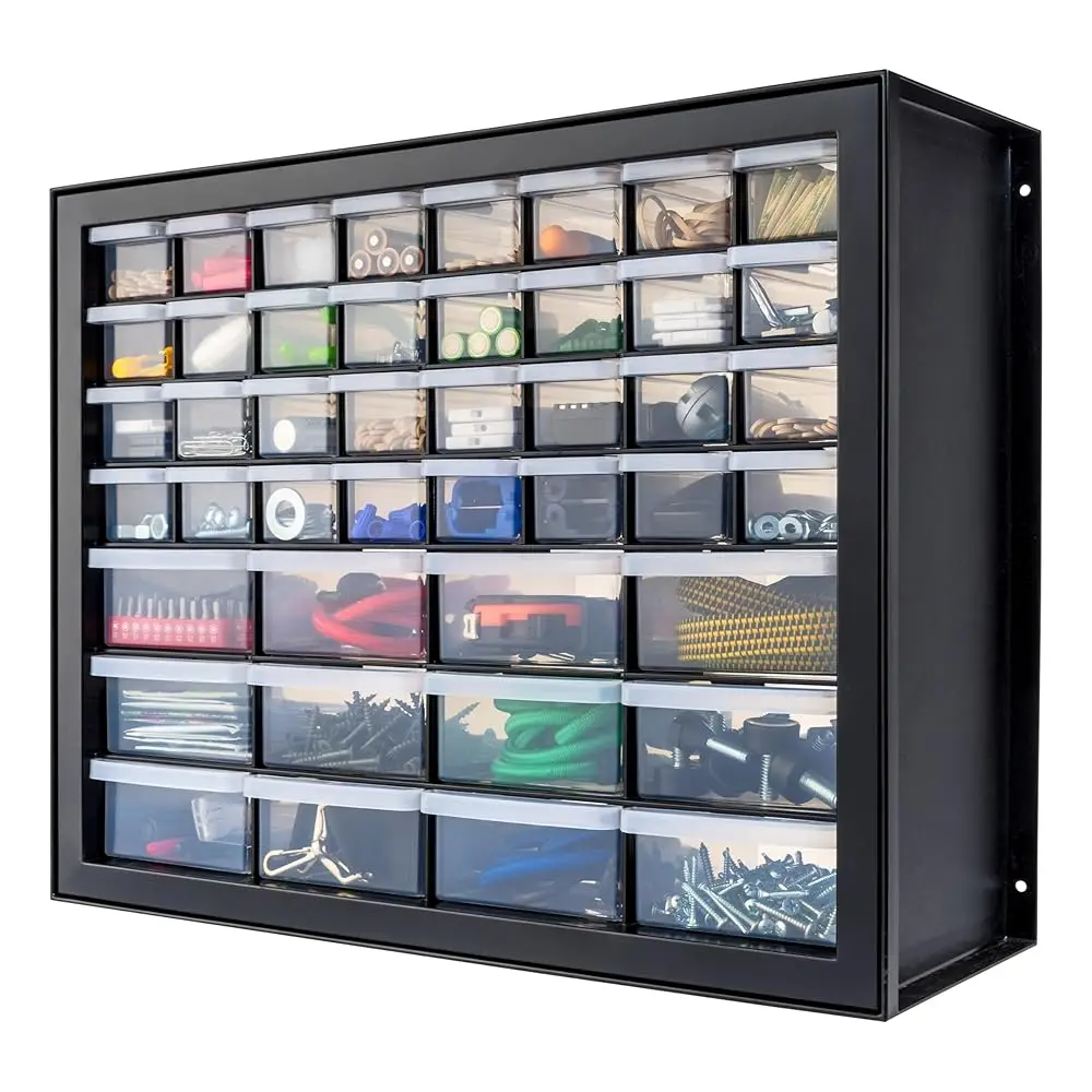

Usa Screw Tool Organizer Small Parts Cabinet Chest, 44-Drawer Hardware Electronics Nuts Bolts Storage Drawers Organization