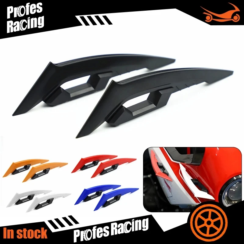 

1pair Universal Motorcycle Front Fairing Winglets Side Spoilers Dynamic Wing Sticker Motorcycle Winglet Aerodynamic