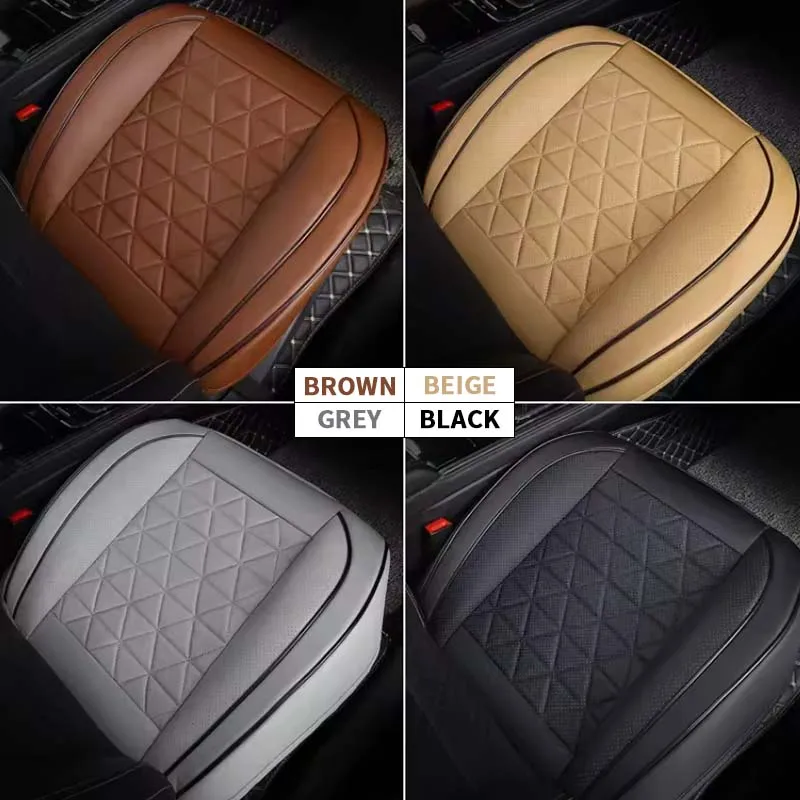 

New Front Car Seat Cover PU Leather Cars Seat Cushion Automobiles Seat Protector Universal Car Chair Pad Mat Auto Accessories