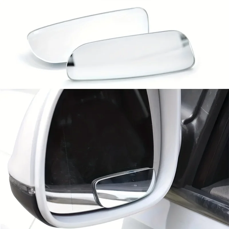 Rétroviseur grand angle pour périphérie de voiture, miroir de stationnement pour SUV, verre de recul convexe, transparent, mince, angle mort, 2