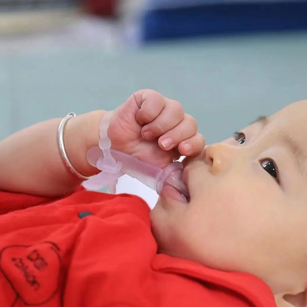 Baby Finger Cover Nontoxic Silicone Child Anti Eating Hands Kid Finger Guard Stop Thumb Sleeve Grinding Teeth Sucking Wrist Band