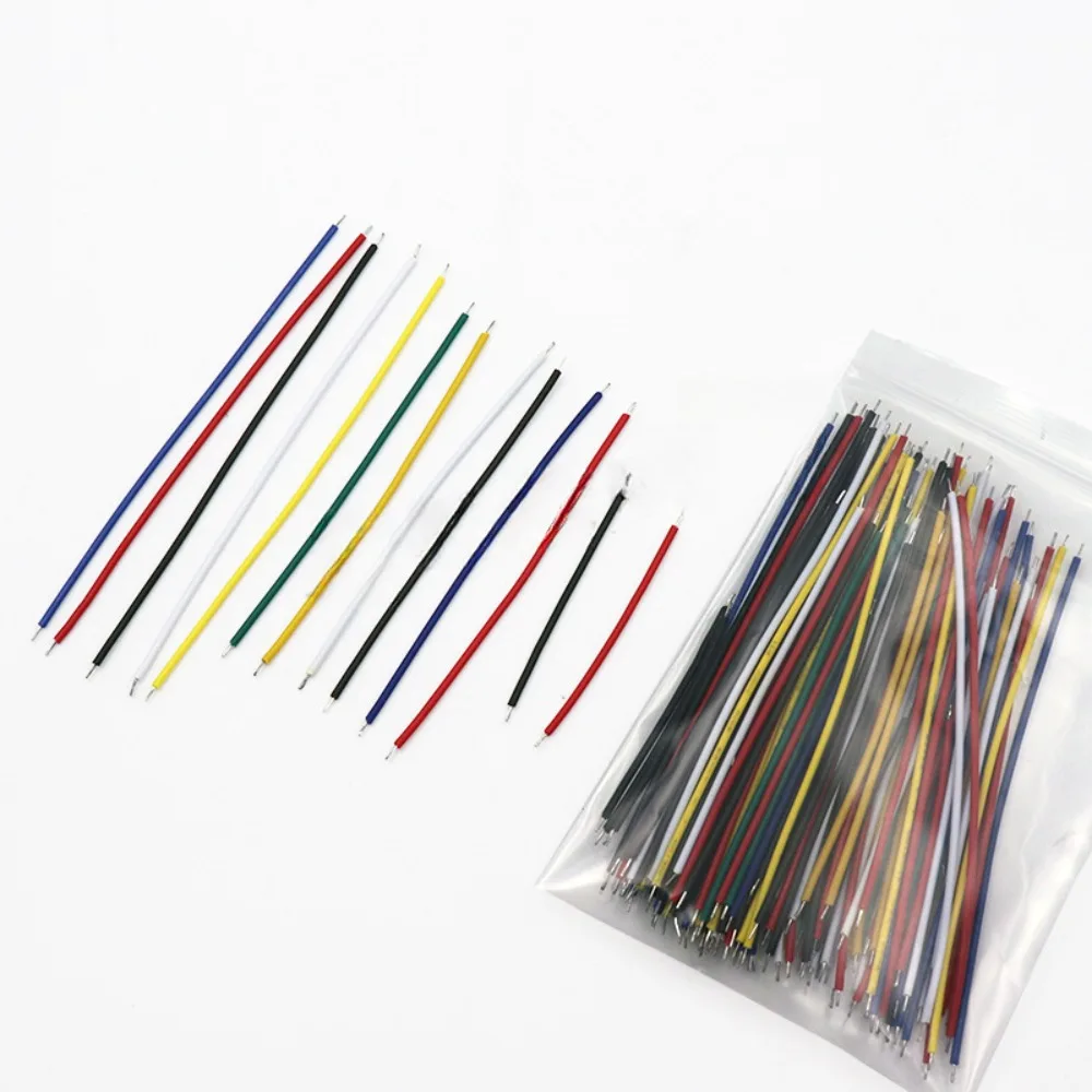130 peças 24awg pré-espanadas pacote de fios de ligação 13 tamanhos 5cm a 10cm fios de placa de ensaio multicoloridos para arduino diy prototipagem