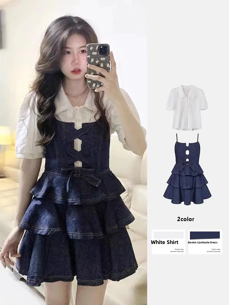 

Белый топ и джинсовая юбка: комплект из двух предметов для женщин – милый и стильный модный ансамбль