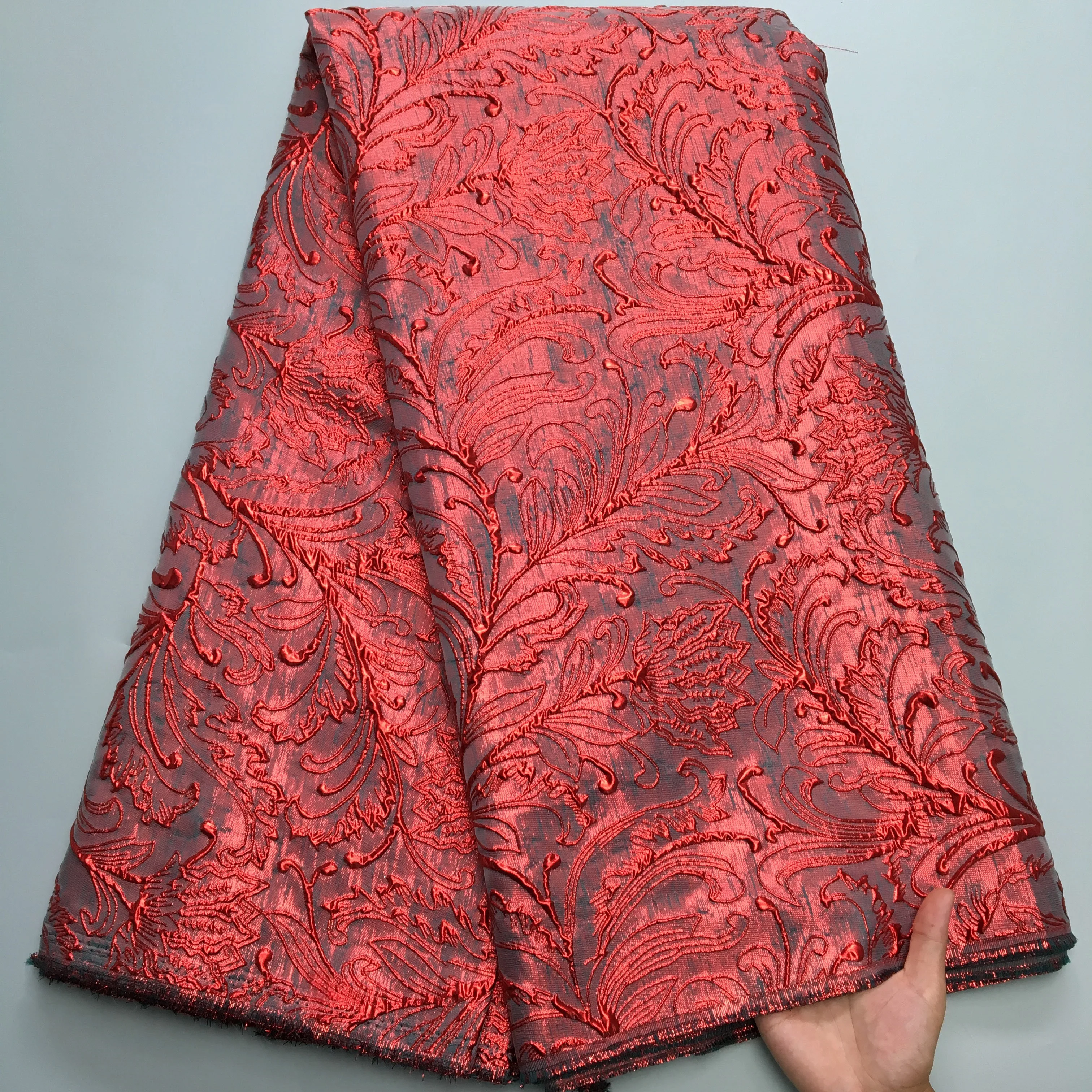 SJD LACE African Damask Lace French Brocade Lace Fabric 2024 High Quality Nigerian Jacquard For Women Party Material Dress 3917