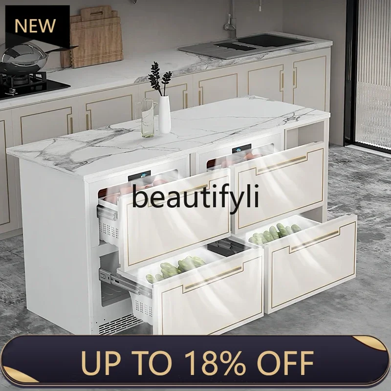 

Z189 Fully embedded refrigerator, low cabinet, ultra-thin cabinet, integrated embedded hidden kitchen, bar, horizontal home