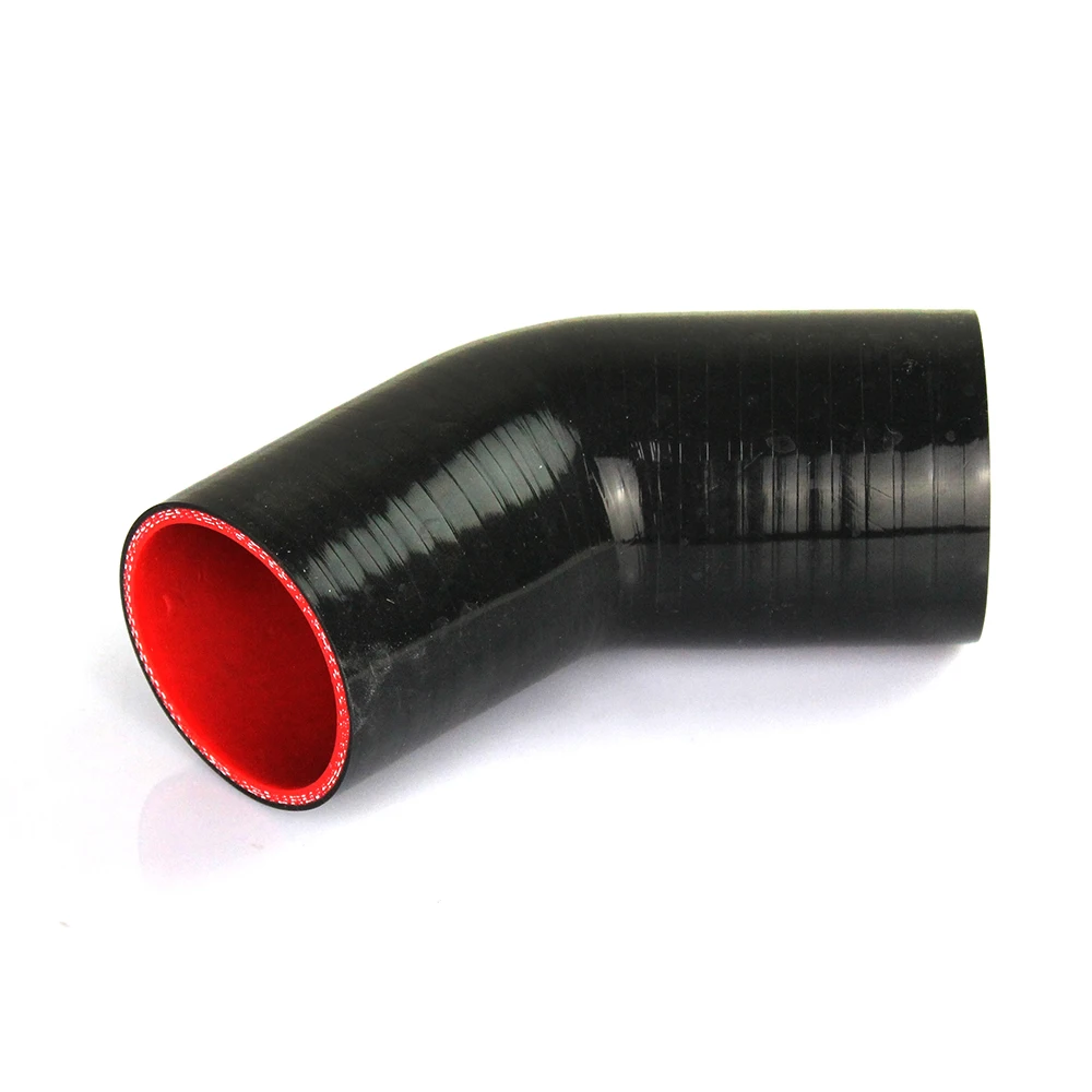 45 Degree Silicone Elbow Hose 38 45 51 57 63 70 76 83 89mm Universal for Air Intake Pipe Intercooler Rubber Joiner Bend Tube