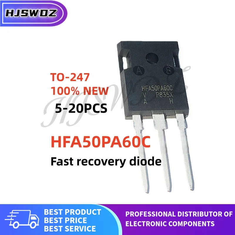 5-10-20PCS 100% New HFA50PA60C HFA50PA60 TO-247 Fast recovery diode In Stock