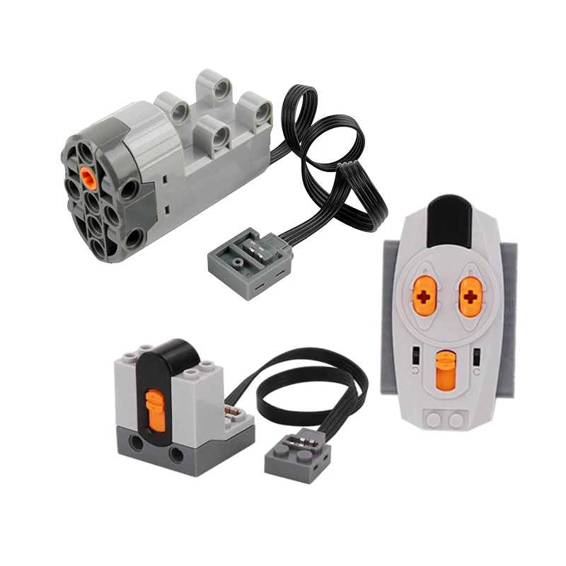 Set de Bloques de Construcción MOC con Motor de Alta Tecnología, Servomotor de Dirección, Control Remoto Infrarrojo, Funciones de Potencia PF, Ladrillos DIY