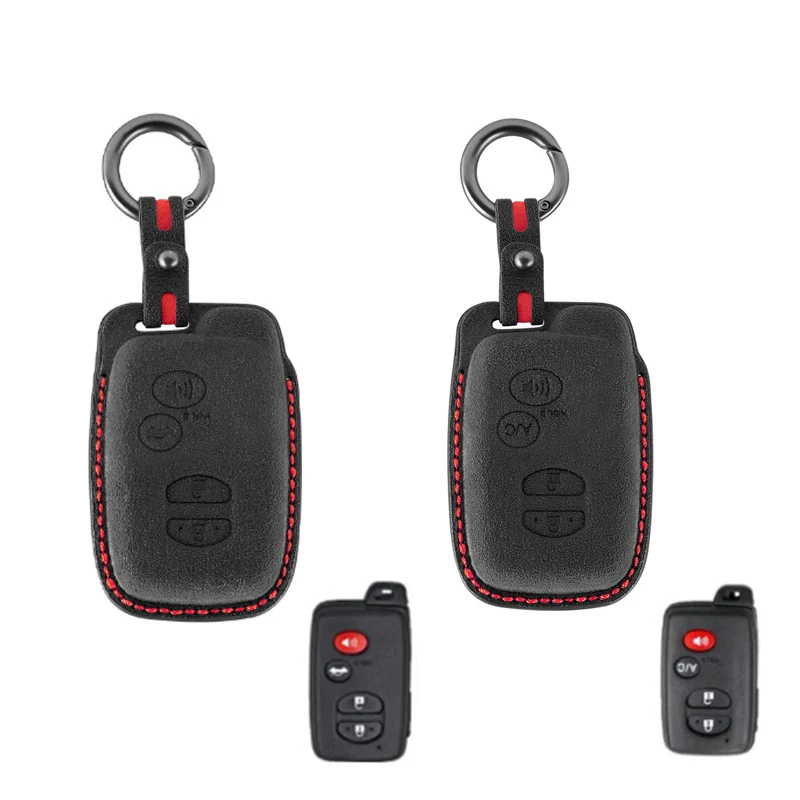

Car Key Case Cover Shell Fob for ToyotaHighlander Vios Crown YARiS Yaris L 4 Buttons Car Remote Key Protector Bag