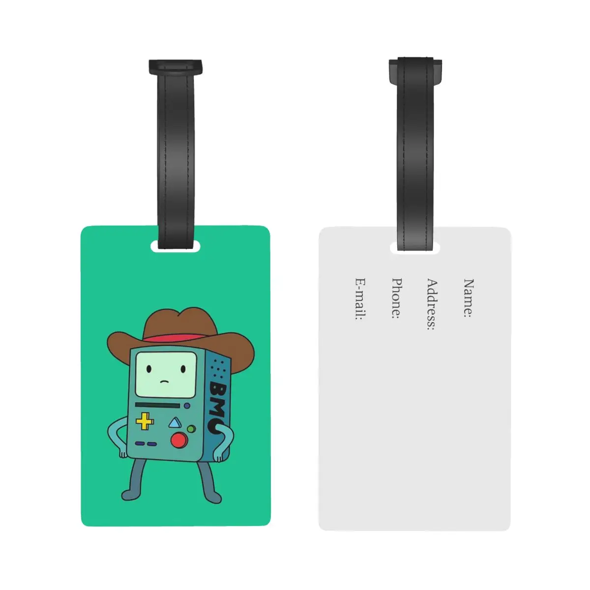 BMO IPhone กรณีแท็กกระเป๋าเดินทางกระเป๋าเดินทางอุปกรณ์เสริม PVC น่ารัก Baggage Boarding Tag แบบพกพาผู้ถือป้าย ID ชื่อที่อยู่