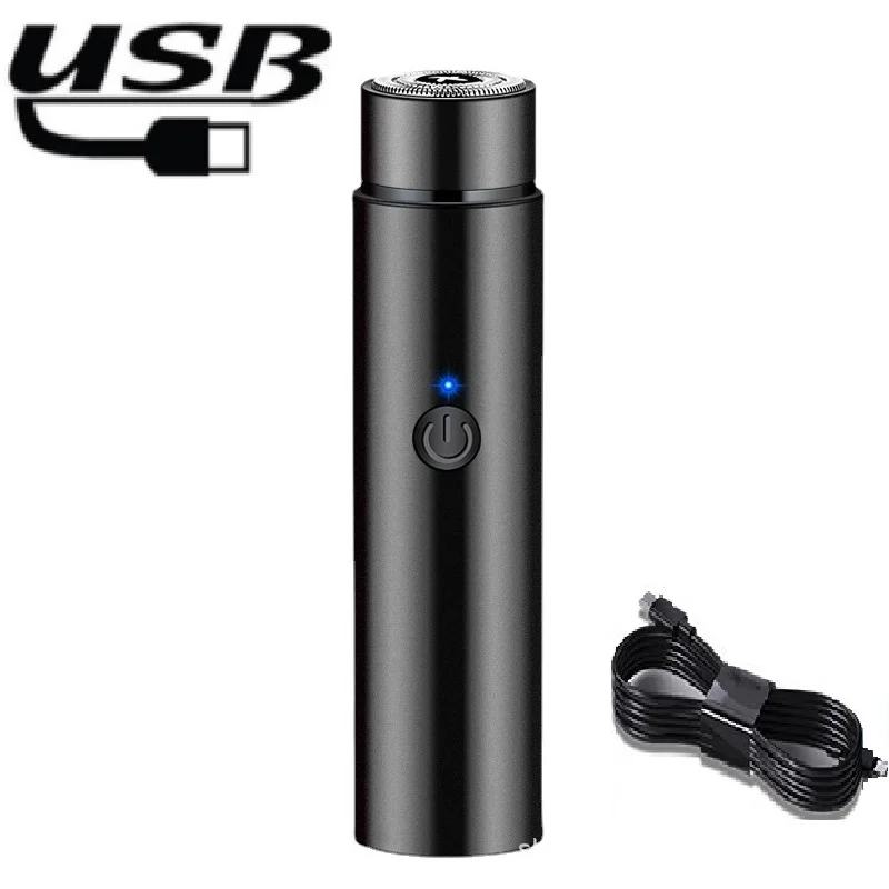 Épilateur électrique portable pour homme et femme, rasoir aste par USB, outil de rasage de barbier, machine de voyage, rasoir lavé en voiture,