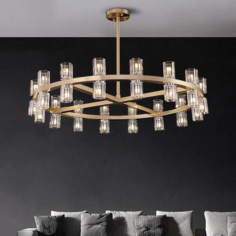 home decorationPendant lights, luxury crystal living room chandelier, dining room Pendant lamp, ceiling light, indoor lighting