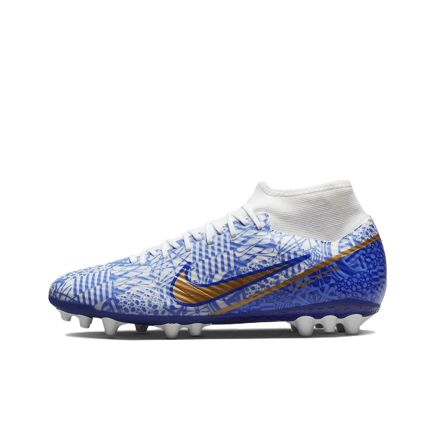 Nike Mercurial Superfly 9 AG Artificial Ground Artificial Turf Soccer Shoes Men's Blue White DV8187-182