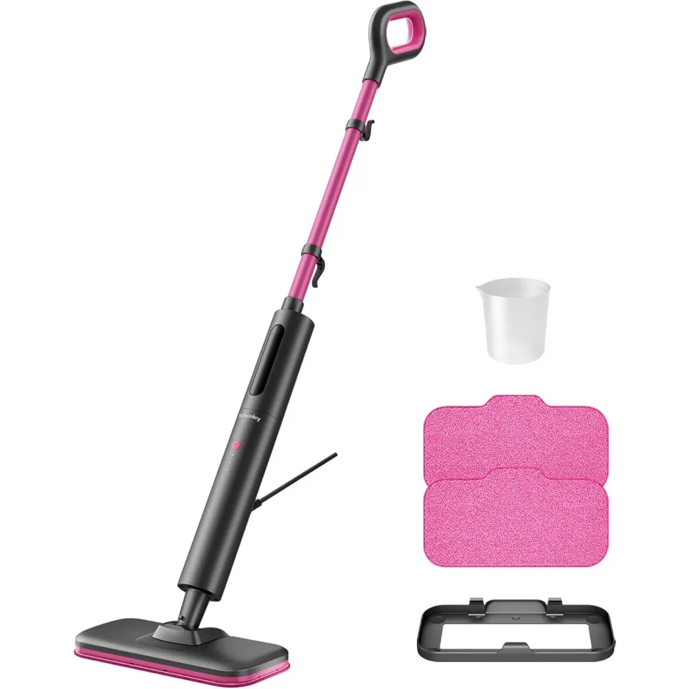 

Powerful Steam Mop Cleaner: 15s Fast Heat-Up, Chemical-Free for Hardwood/Tile/Laminate Floors & Walls, Washable Pads, 3 Modes