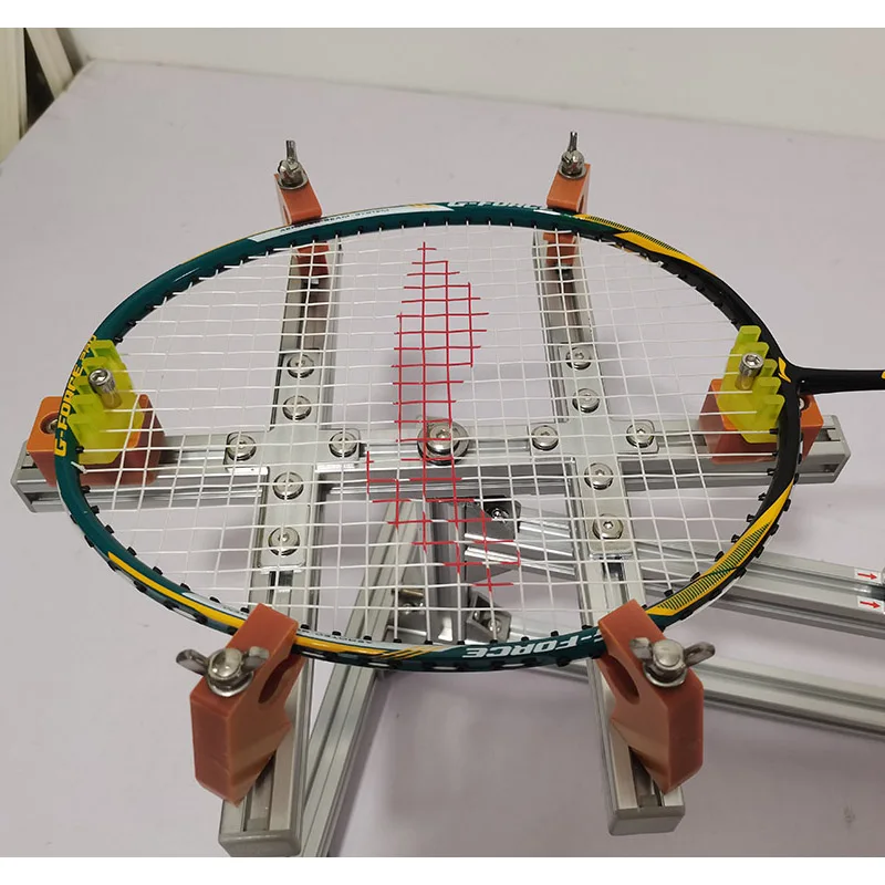 Flat Pull Style Badminton Racket Stringing Machine Racket Support Aluminum Alloy DIY Racket Frame Stringing Machine