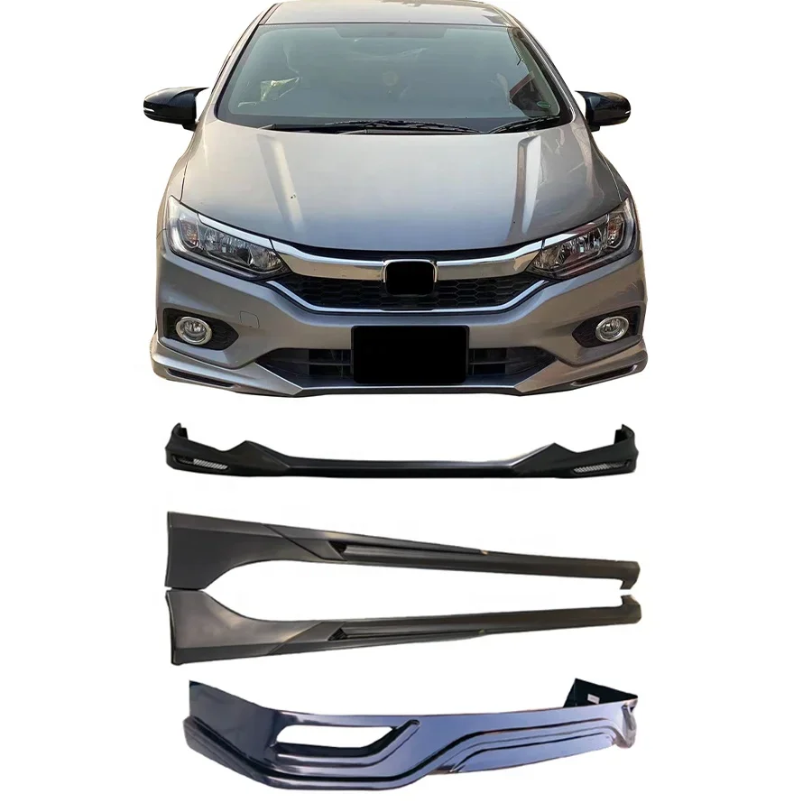 Car Front Bumper Lip Rear Diffuser Lip Side Skirts For Honda Grace 2018 2019 2020 Car Body Kit For CITY Auto Parts Face Kit