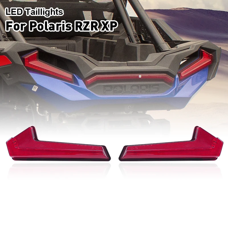 Red 1 Set Replacement LED Tail Lights For 2019 POLARIS RZR 1000 XP  & RZR TURBO