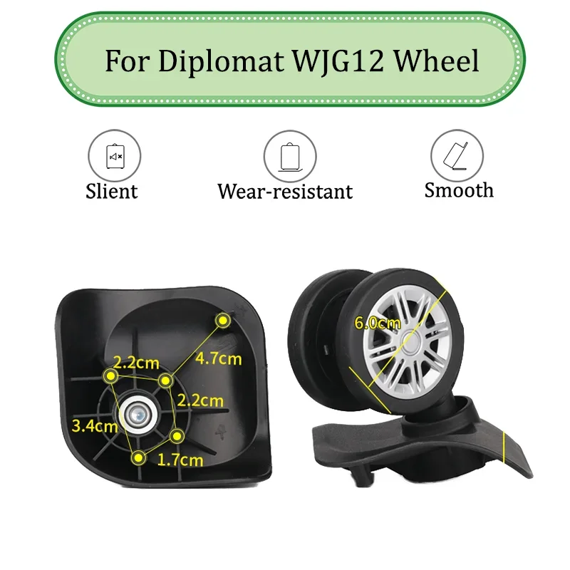 

Suitable For Diplomat WJG12 Universal Wheel Trolley Case Wheel Replacement Luggage Pulley Sliding Casters Wear-resistant Repair