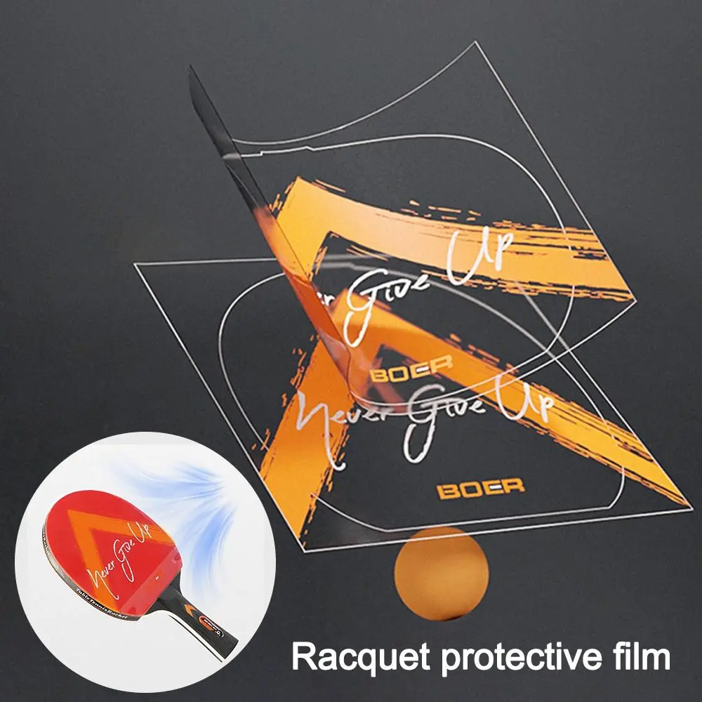 Transparent Ping Pong Racket Protective Film Sticky Self Adhesive Rubber Table Tennis Paddle Maintenance Cover Dust Proof