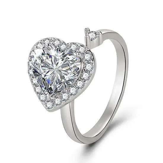 

Поворотное кольцо Love из стерлингового серебра 925 пробы