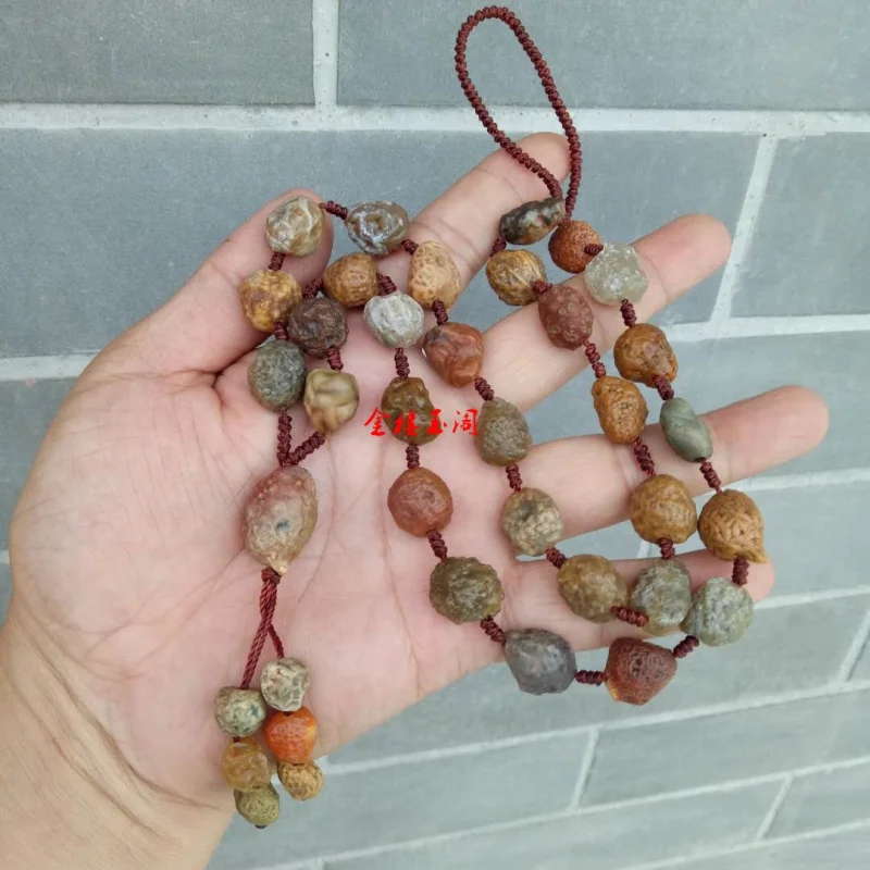 Jewelry Pendant Alashan Gobi Raisin Sugar Heart Tendon Stone Agate Necklace Sweater Chain