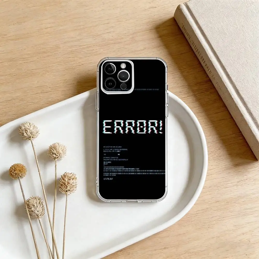 Hacker Computer Code Art  Phone Case For iPhone 17 16 15 14 13 12 11 Mini Pro Max Plus Transparent Cover