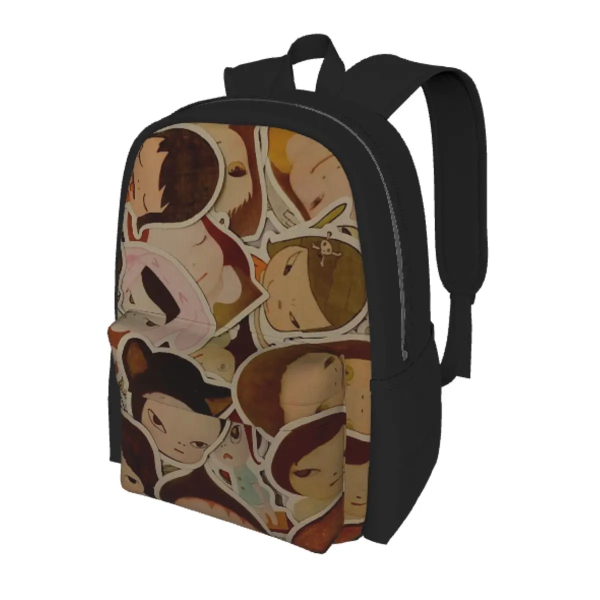 

Yoshitomo Nara Student Backpack School Bag Hiking Travel Daypack for Boys Girls Bookbag Shoulder Bags
