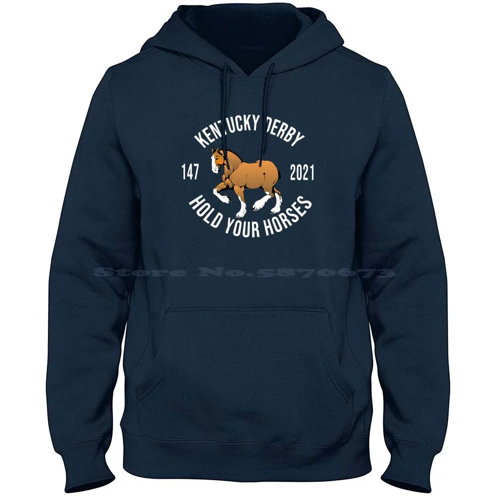 Derby Day 100% Cotton Hoodie T Shirt Horse Racing Derby Triple Crown Belmont Stakes Horses Thoroughbred Sports Preakness Stakes