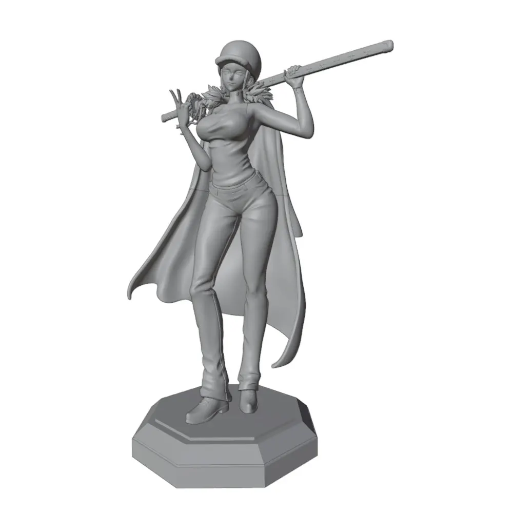 Figura miniatura de resina 1/24 – Guerrera sin montar y sin pintar