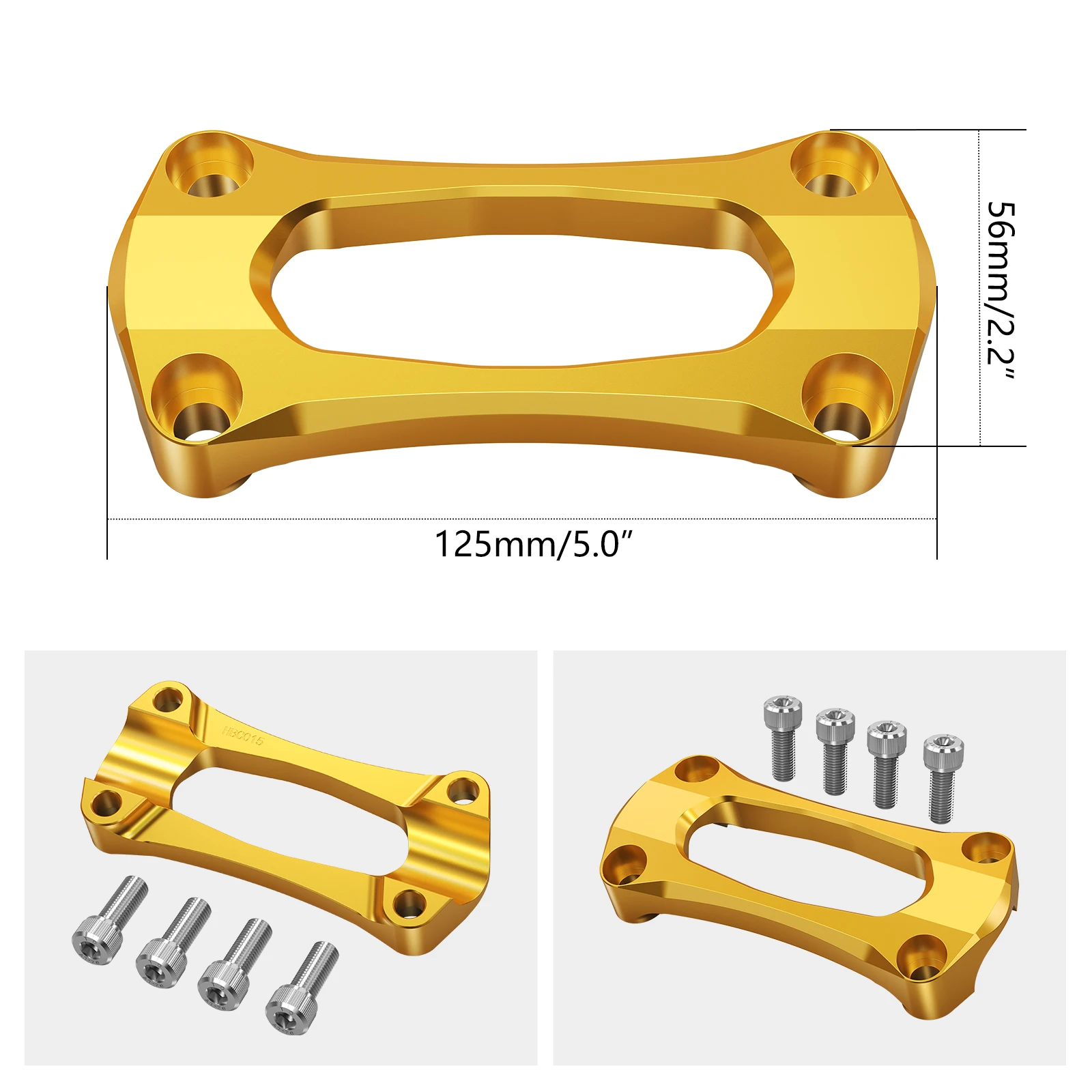 28.6mm Handlebar Stabilizer Mount Riser Clamp For Suzuki RM125 RM250 2006-2008 RMZ250 2007-2019 RMZ450 2005-2019 RMX450Z 10-17