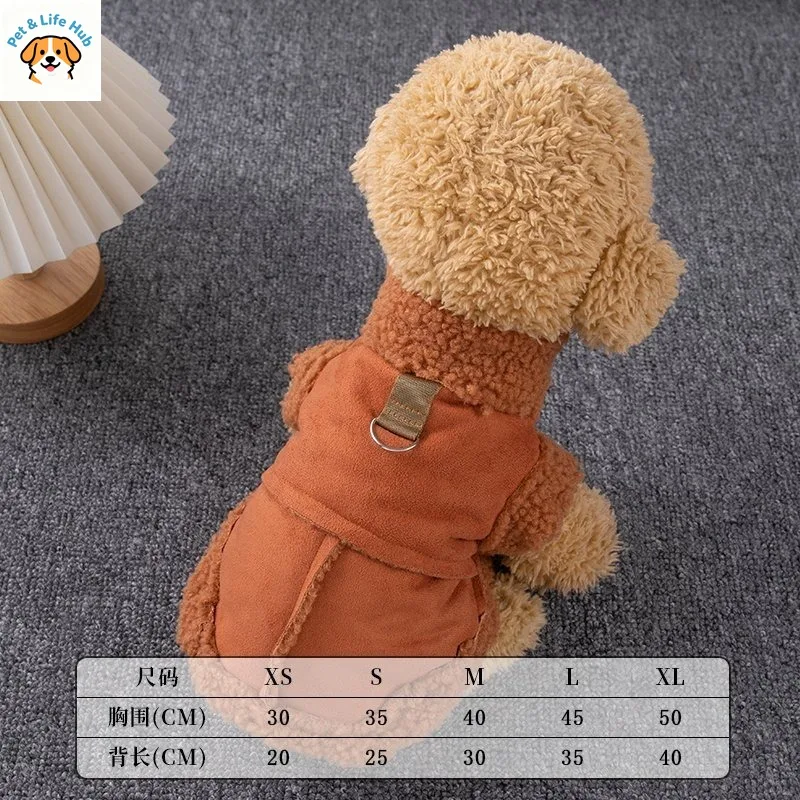 

Зимнее и осеннее пальто для собак - куртка для маленьких собак для кошек - плюшевое пальто Beigle - толстая и теплая стеганая куртка, одежда для кошек, домашнее животное