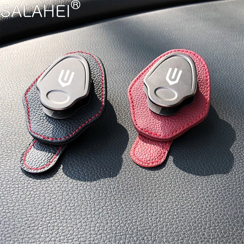 Car Sun Visor Sunglass Card Clip Glasses Storage Clip For Skyworth EV6 HT-i Skywell ET5 2022 2023 2024 Auto Interior Decoration