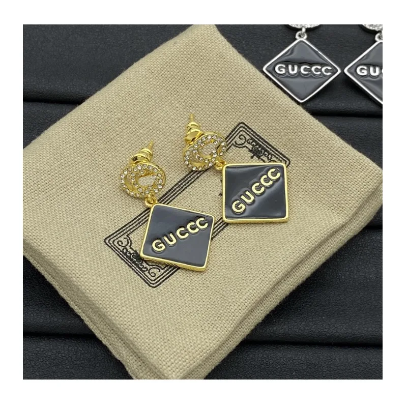 

Серьги-гвоздики Home Epoxy Square Brand Diamond: нишевые, легкие, роскошные, высококачественные, с бриллиантами, Seiko