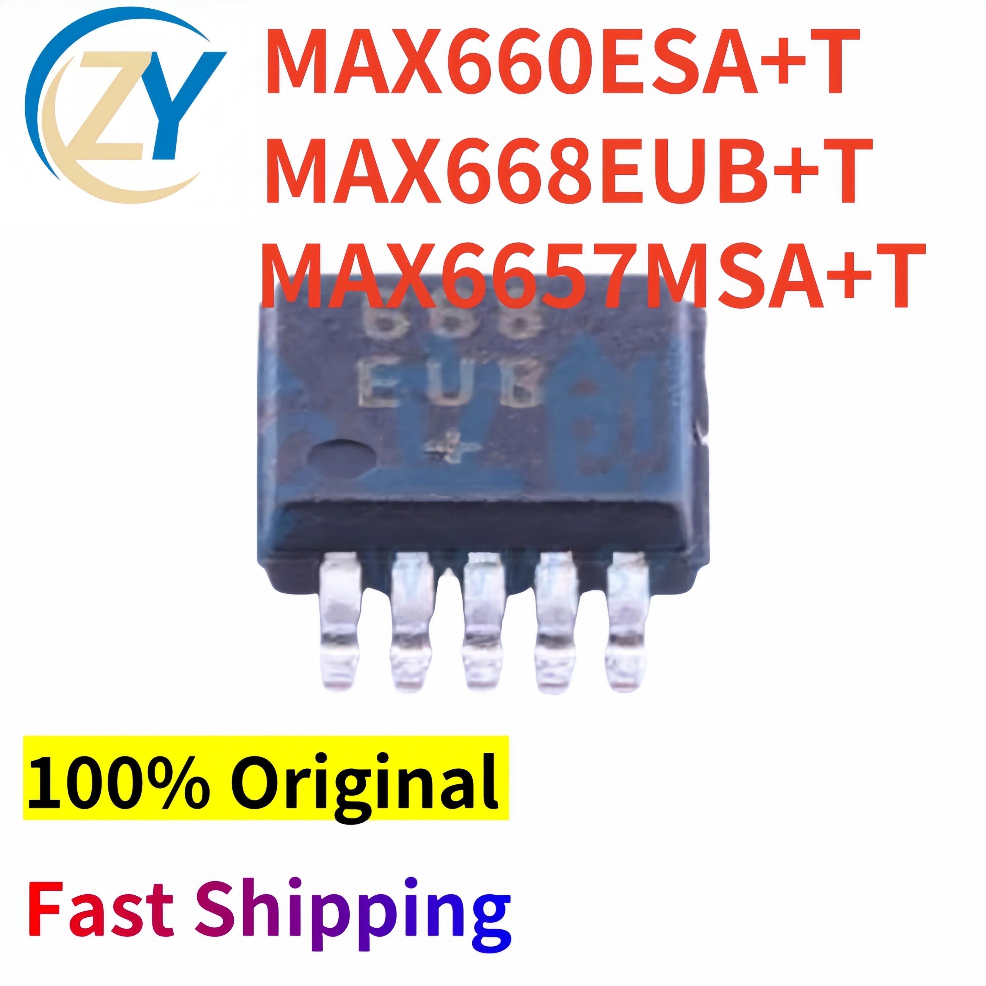 (2pcs) MAX660 MAX6657 MAX668 Controllers MAX660ESA MAX6657MSA UMAX-10 MAX668EUB 3V to 28V 100% Original & In Stock