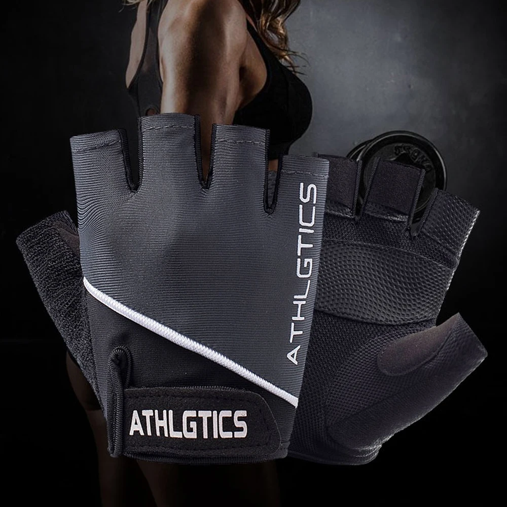 1 Paar atmungsaktive fingerlose Fahrradhandschuhe für Männer und Frauen, Workout, Fitnessstudio, Gewichtheben, Training, Übung, Fitness – Detail 11