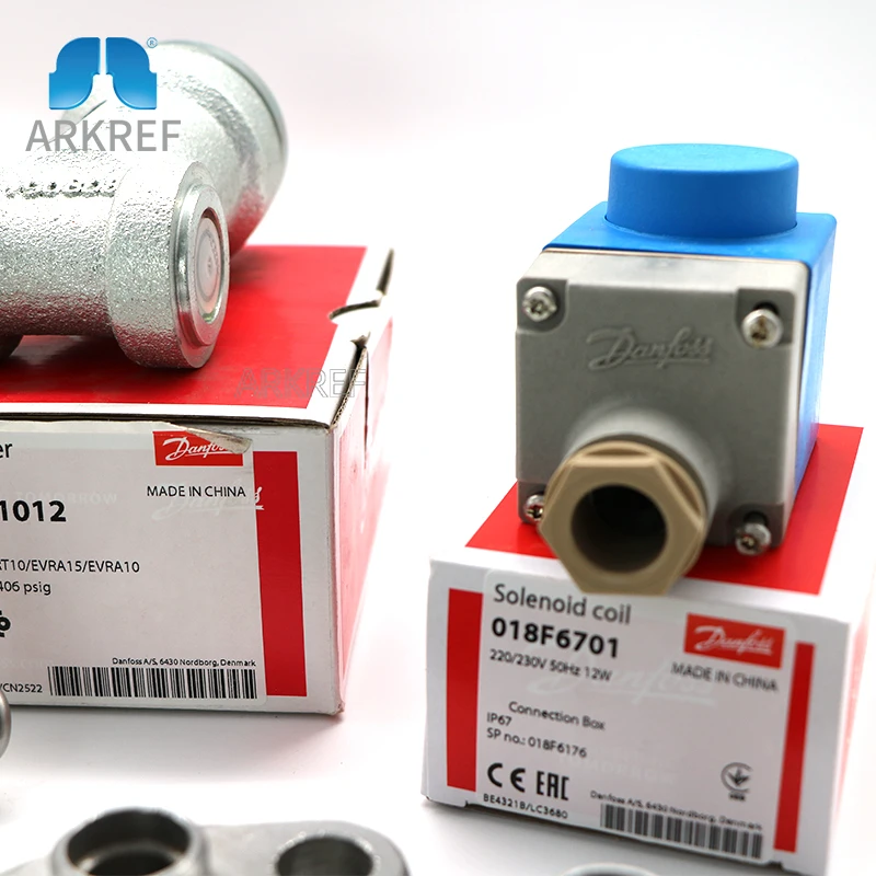 Ammonia Fluo-rine AC EVRA20 Solenoid Valve for HVAC 032F6220 Refrigerator Refrigeration System