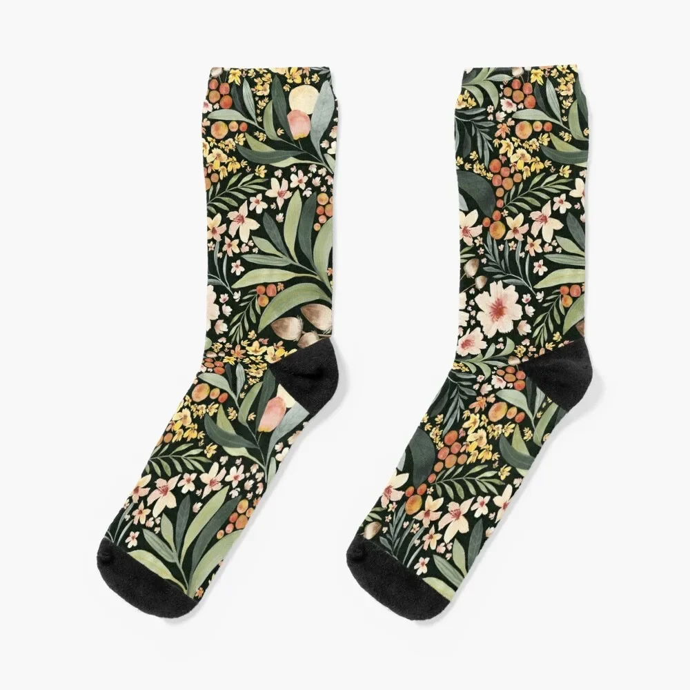 

Vintage botanicals Socks FASHION halloween Socks For Girls Men's