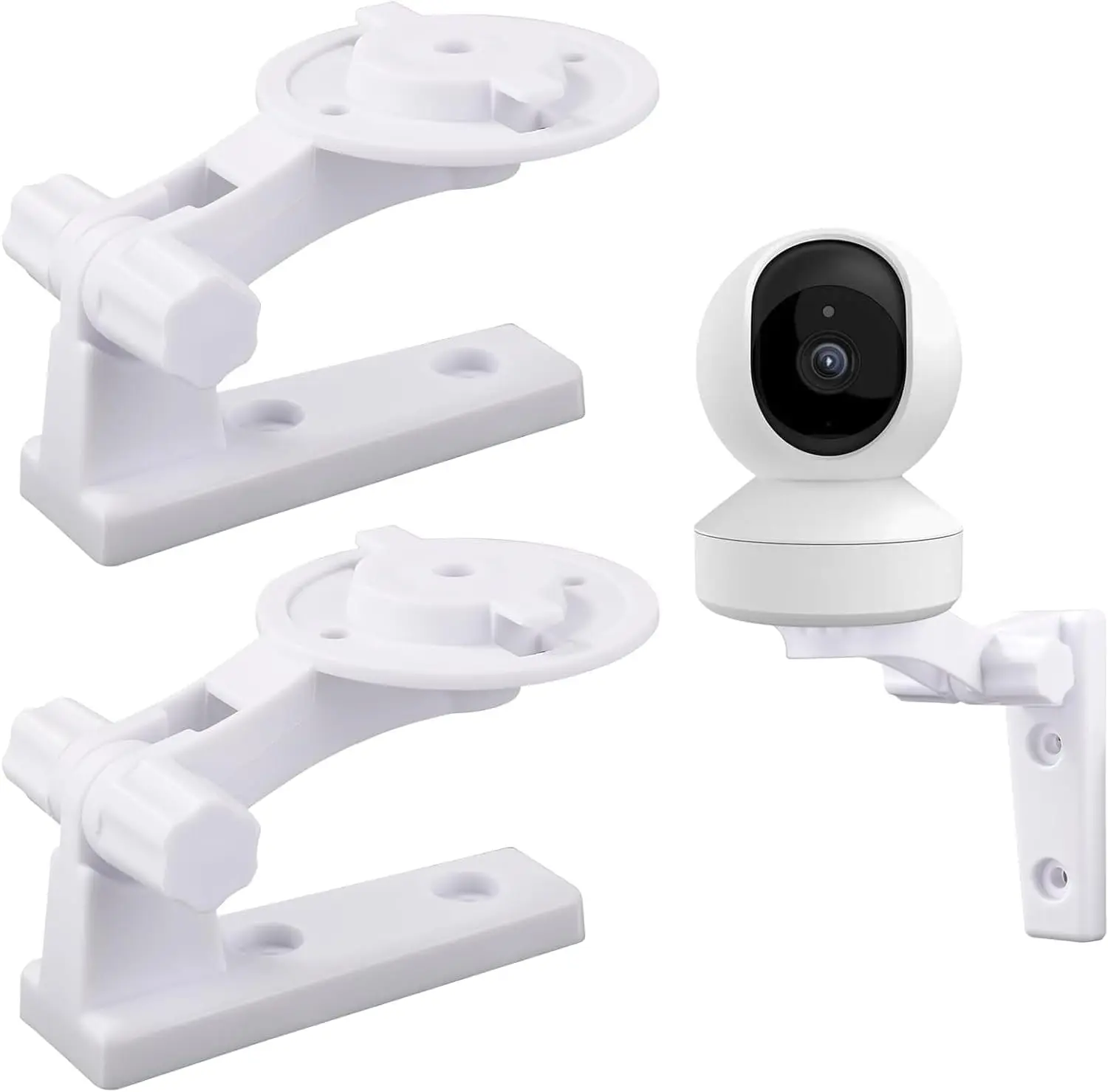 Baby Monitor Mount Bracket for Tapo C200/C201/C210/C211/C212/C220/C225 & Kasa EC70/EC71/KC410S, 180° Adjustable Swivel