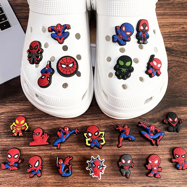 Spiderman jibbitz crocs clearance