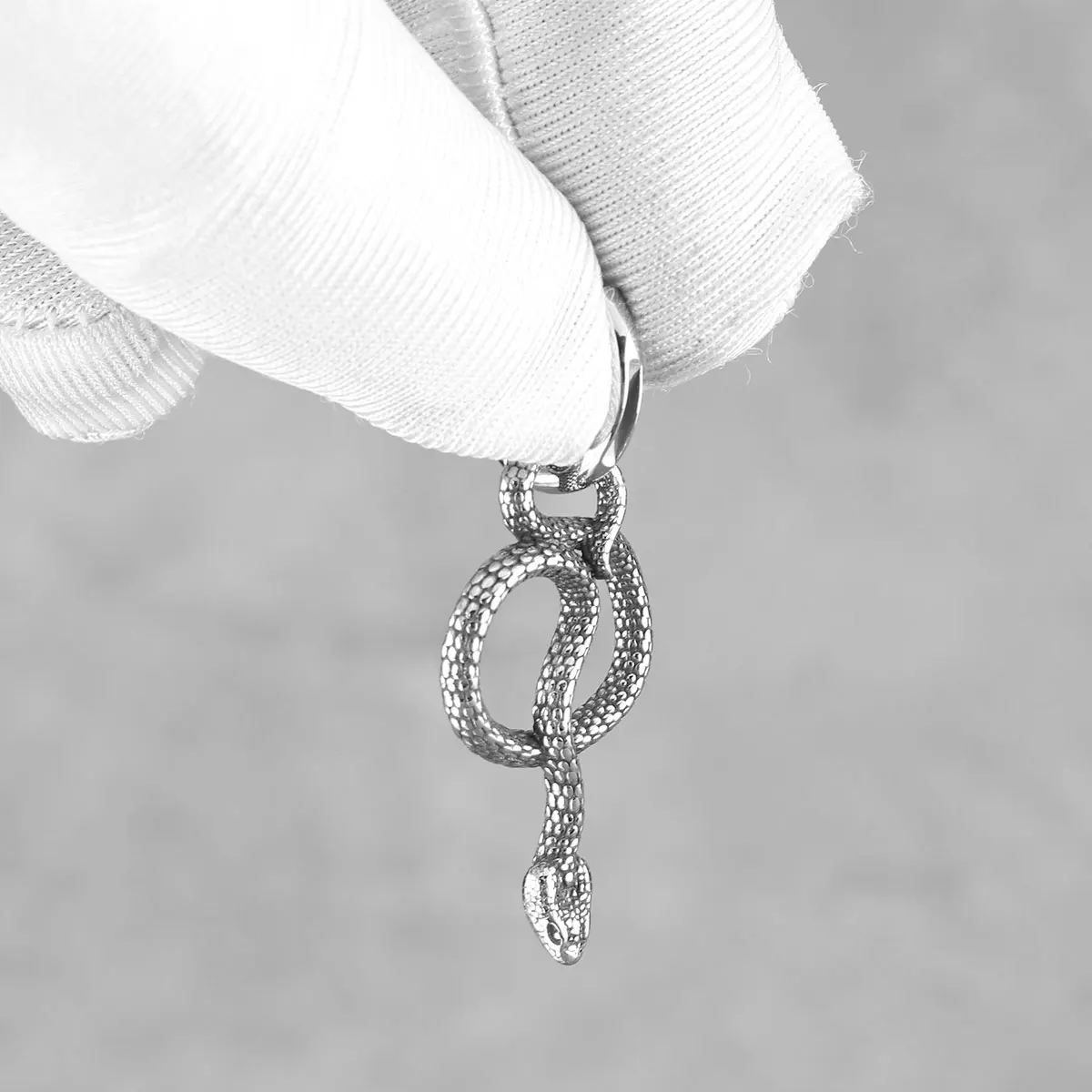 Men's Stainless Steel Vintage Twisted Snake Fashion Piercing Earrings Rock Girl Accessories Glamour Personalized Jewelry Gift - view 6