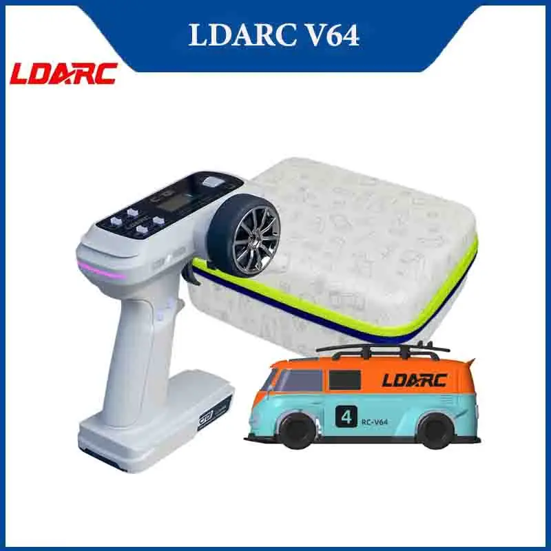 

LDARC V64 1/64 MINI RC Simulated Electric Remote Control Model Car Tabletop Bus Vehicle RTR 2.4GHz Adults Children's Toys