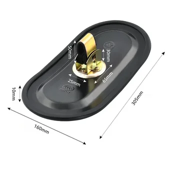 굴삭기 백미러 엔지니어링 차량 트럭 지게차 캡 반사경, 범용 개조 광각 반전 미러 