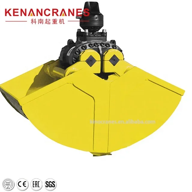 CE ISO remote control bulk carrier material handling electro-hydraulic clamshell grab for marine machinery