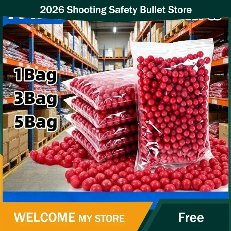 

2026 For 2026 Large Capacity 500Pcs/Bag 7mm Red Soft Balls Daily Outdoor Game Essential Parts 1Bag/2Bag/3Bag/5Bag/10Bag
