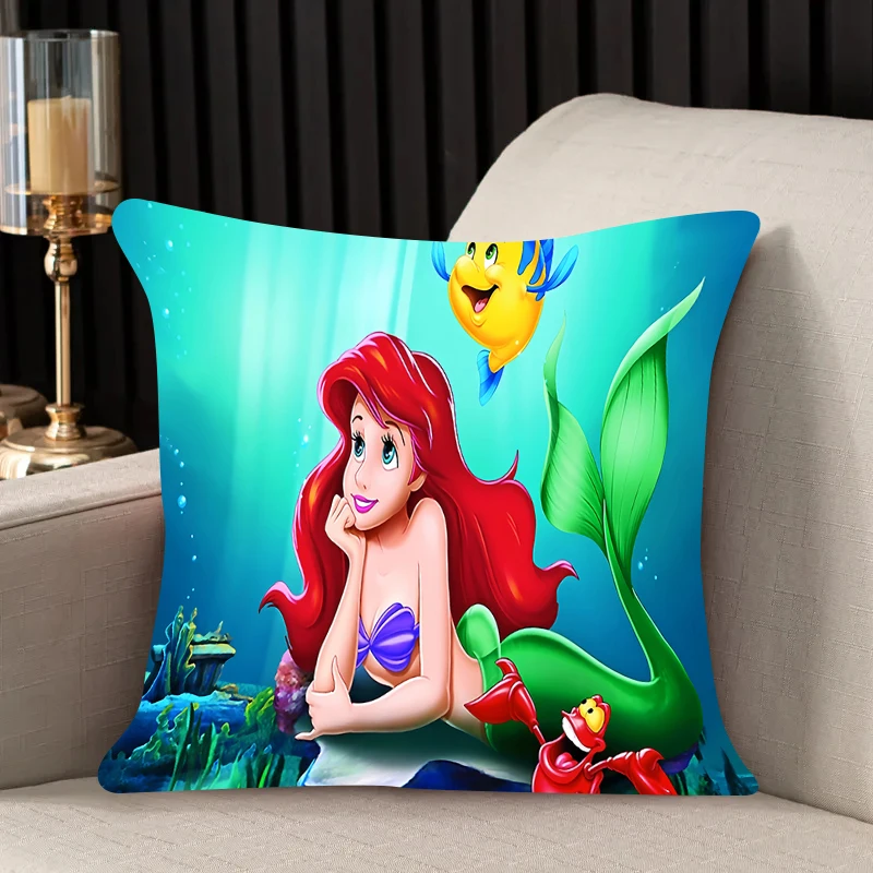 

Pillow Cover Ariel Birthday Wedding Gifts 50x50 Cushions Covers Dakimakura Throw Pillows iving room Pillowcase Home Decor