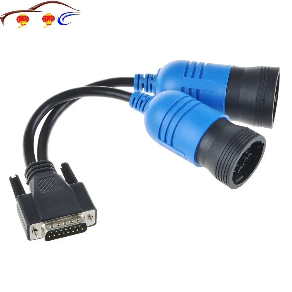 Truck Diagnose Interface 6 Pin and 9 Pin Adapter for NEXIQ 125032 USB Link Diesel Truck Diagnose Interface