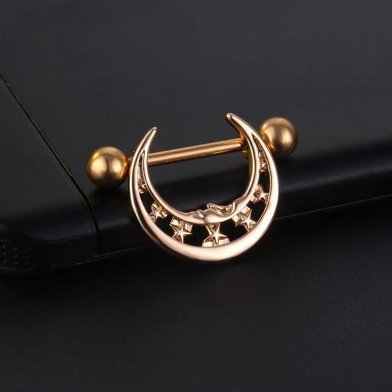 Sexy Nipple Ring Stainless Steel Zircon U Shape Barbell Nipple Studs Piercing Helix Piercing Body Papillary nail Jewelry